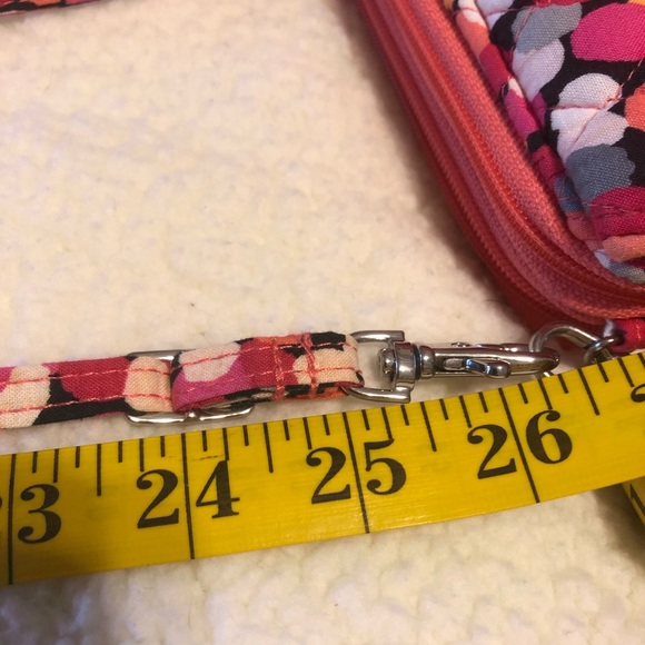 Vera Bradley Coral Print Shoulder Wallet - Picture 3 of 7